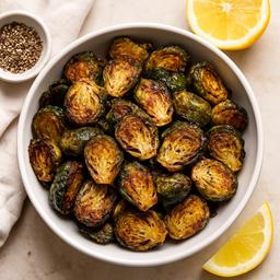 Crispy Lemon Pepper Brussel Sprouts