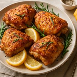 Crispy Lemon and Rosemary Chicken Thighs