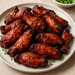 Crispy Char Siu Glazed Chicken Wings