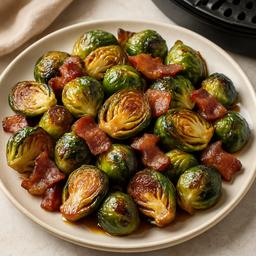 Maple Glazed Brussels Sprouts with Bacon