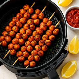 NEW - Harissa Roasted Chickpea Skewers
