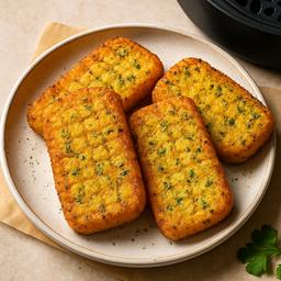Crispy Polenta Hash Browns