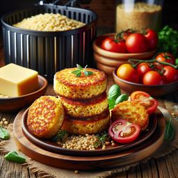 Bulgur Wheat and Halloumi Cakes