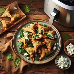 Crispy Spinach and Feta Wontons