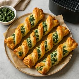 Savoury Spinach and Ricotta Puff Pastry Twists