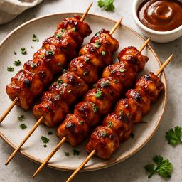Sticky BBQ Chicken Skewers