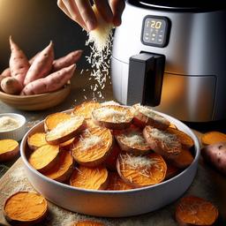 Crispy Parmesan Sweet Potato Rounds