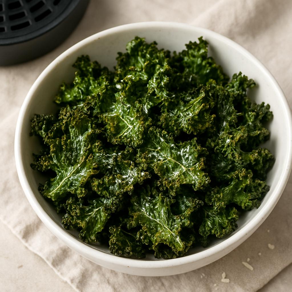 Crispy Parmesan Kale Chips