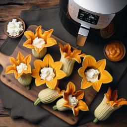 Ricotta-Stuffed Pumpkin Blossoms