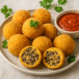 Crispy Polenta and Mushroom Balls