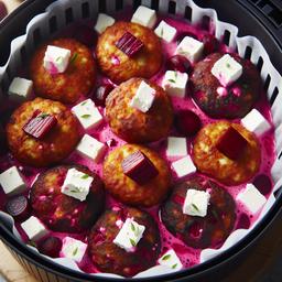 Beetroot and Feta Fritters