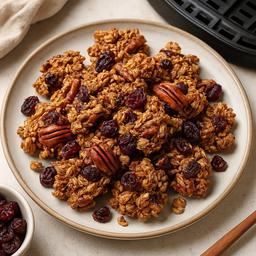 Spiced Pecan and Cranberry Granola Clusters