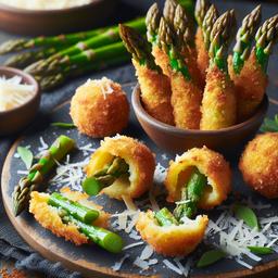 Crispy Asparagus and Parmesan Bites