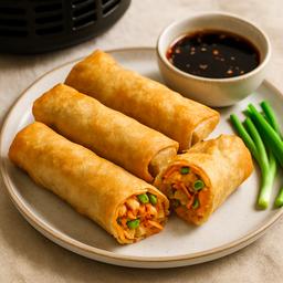 Crispy Kimchi and Vegetable Spring Rolls