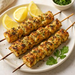 NEW - Crispy Lemon Herb Chicken Skewers