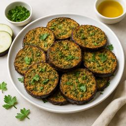 Herb-Crusted Eggplant Medallions